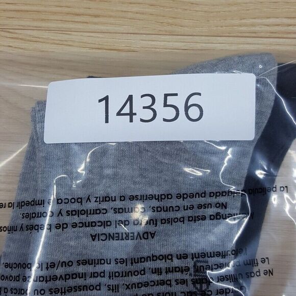 CALVIN KLEIN Mens Dress Socks 2-Pack Gray Charcoal Solid Crew Logo - Picture 4 of 4